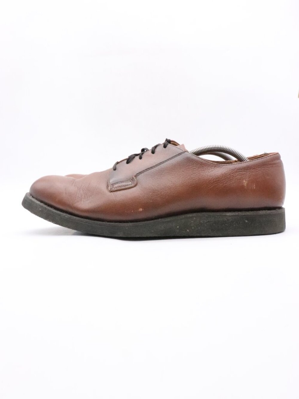 Red Wing USA Postman Brown Leather Work Shoes Men's Size 13 B Lace Up - Picture 4 of 13